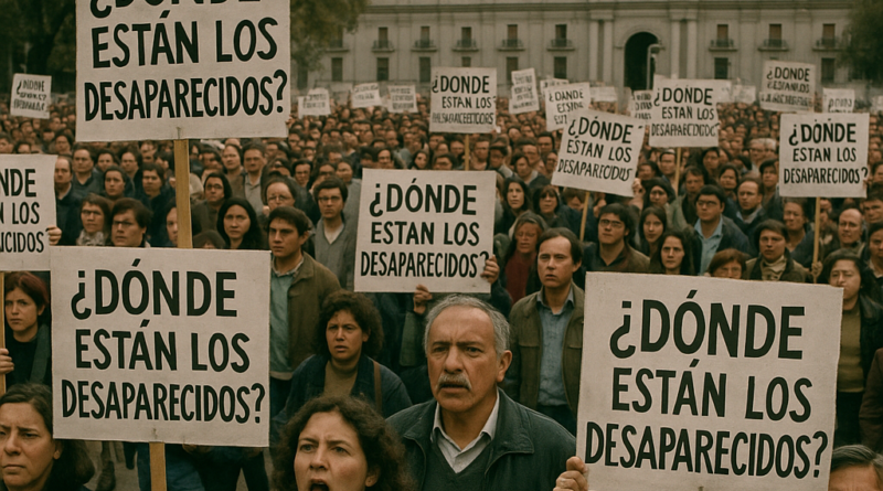 Protesta durante la dictadura militar