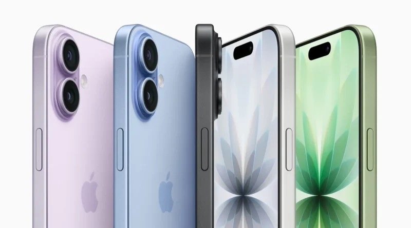 El iPhone 17 viene en cinco colores. Rosa, celeste, negro, blanco y verde salvia.